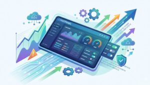 Современная иллюстрация интерфейса панели управления Fastpanel для оптимизации производительности сервера в 2026 году